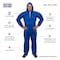 International Enviroguard Disposable Coverallss, Hooded Coverall, L, SMS, Elastic Wrist, Elastic Ankle, Serged Seam, Blue 2225B-L - alternate 2
