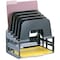 Officemate Letter Tray, Black, Plastic, 13 3/8 in W, 9 in L, 14 1/2 in H, 7 Number of Compartments 22112 - alternate 3
