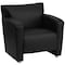 Flash Furniture Hercules Majesty Chair, Black Back, 31-1/4 in W 30" L 31-1/4" H, Flared, Leather Seat 222-1-BK-GG - alternate 2