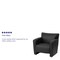 Flash Furniture Hercules Majesty Chair, Black Back, 31-1/4 in W 30" L 31-1/4" H, Flared, Leather Seat 222-1-BK-GG - alternate 10