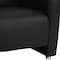 Flash Furniture Hercules Majesty Chair, Black Back, 31-1/4 in W 30" L 31-1/4" H, Flared, Leather Seat 222-1-BK-GG - alternate 4