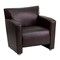 Flash Furniture Hercules Majesty Chair, Brown Back, 31-1/4 in W 30" L 31-1/4" H, Flared, Leather Seat 222-1-BN-GG - alternate 2