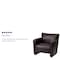 Flash Furniture Hercules Majesty Chair, Brown Back, 31-1/4 in W 30" L 31-1/4" H, Flared, Leather Seat 222-1-BN-GG - alternate 3