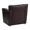 Flash Furniture Hercules Majesty Chair, Brown Back, 31-1/4 in W 30" L 31-1/4" H, Flared, Leather Seat 222-1-BN-GG - alternate 10