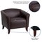 Flash Furniture Hercules Majesty Chair, Brown Back, 31-1/4 in W 30" L 31-1/4" H, Flared, Leather Seat 222-1-BN-GG - alternate 5