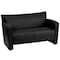 Flash Furniture Loveseat, 30" x 31-1/4", Upholstery Color: Black 222-2-BK-GG - alternate 2