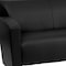 Flash Furniture Loveseat, 30" x 31-1/4", Upholstery Color: Black 222-2-BK-GG - alternate 4