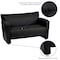Flash Furniture Loveseat, 30" x 31-1/4", Upholstery Color: Black 222-2-BK-GG - alternate 5