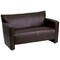 Flash Furniture Loveseat, 30" x 31-1/4", Upholstery Color: Brown 222-2-BN-GG - alternate 4