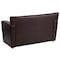 Flash Furniture Loveseat, 30" x 31-1/4", Upholstery Color: Brown 222-2-BN-GG - alternate 2