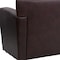 Flash Furniture Loveseat, 30" x 31-1/4", Upholstery Color: Brown 222-2-BN-GG - alternate 5