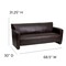 Flash Furniture Sofa, 30" x 31-1/4", Upholstery Color: Brown 222-3-BN-GG - alternate 8