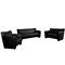 Flash Furniture Living Room Set, 30" x 31-1/4", Upholstery Color: Black 222-SET-BK-GG - alternate 2