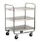 Lakeside Tubular Frame Stainless Steel 3-Shelf Cart; 500 lb Capacity, 18"x27" 222 - alternate 1