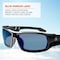 Ergodyne ODIN, Safety Glasses, Uncoated, Blue Mirror Lens, Black Frame, Full-Frame ODIN - alternate 2