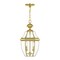 Livex Lighting Monterey 2 Light Polished Brass Outdoor Pendant Lantern 2255-02 - alternate 1