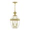 Livex Lighting Monterey 2 Light Polished Brass Outdoor Pendant Lantern 2255-02 - alternate 4