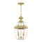 Livex Lighting Monterey 2 Light Polished Brass Outdoor Pendant Lantern 2255-02 - alternate 5