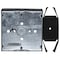Raco Electrical Box, 21 cu in, Square Box Type, 2 Gangs, Galvanized Zinc, Square Shape 229 - alternate 4