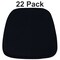 Flash Furniture Soft Black Fabric Chiavari Chair Cushion, PK22 22-LE-L-C-BLACK-GG - alternate 1