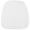Flash Furniture Soft Snow White Fabric Chiavari Chair Cushion, PK22 22-LE-L-C-SN-WH-GG - alternate 1