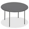 Iceberg IndestrucTable Classic Folding Table, Charcoal Top and Frame, 60 in Dia x 29 in H 65267 - alternate 2