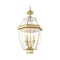 Livex Lighting Monterey 3 Light Polished Brass Outdoor Post Top Lantern 2354-02 - alternate 4