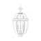 Livex Lighting Monterey 3 Light White Outdoor Post Top 2354-03 - alternate 1