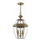 Livex Lighting Monterey 3 Light Antique Brass Outdoor Pendant Lantern 2355-01 - alternate 3