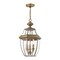 Livex Lighting Monterey 3 Light Antique Brass Outdoor Pendant Lantern 2355-01 - alternate 2