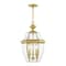 Livex Lighting Monterey 3 Light Polished Brass Outdoor 2355-02 - alternate 1