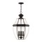 Livex Lighting Monterey 4 Light Black Outdoor Pendant Lantern 2357-04 - alternate 1