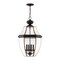 Livex Lighting Monterey 4 Light Black Outdoor Pendant Lantern 2357-04 - alternate 4