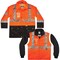 Ergodyne Hi-Vis Thermal Jacket Kit, 300D Oxford Polyester, Hi-Viz Orange, 4XL 8388 - alternate 2