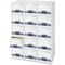 Bankers Box File Box, Steel, 12 1/2 in W, 23 1/4 in D, 10 3/8 in H, Blue, White 00311 - alternate 6