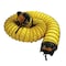 Rubber-Cal Air Ventilator Yellow - Ventilation Duct Hose - 24" ID x 25ft Length Hose (Fully Stretched) 01-W184 - alternate 3