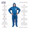 Viroguard Chemical Resistant Coveralls, Hooded Coverall, M, Fabric, Elastic Wrist, Attached Boots Ankle, Blue 2404-M - alternate 7