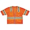 Ergodyne Orange Two-Tone Hi-Vis Class 3 Surveyor, Polyester, Orange, S/M 8346Z - alternate 3