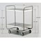 Lakeside Tubular Frame Stainless Steel 2-Shelf Cart; 500 lb Capacity, 21"x33" 243 - alternate 5