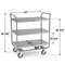 Lakeside Stainles Steel Tubular Frame 3 Shelf Cart; 500 lb Capacity, 21"x33" 244 - alternate 3