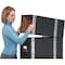Bankers Box File Box, Steel, 12 in W, 24 in D, 10 1/2 in H, Black 00511 - alternate 3