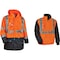Ergodyne Hi-Vis Thermal Jacket Kit, 300D Oxford Polyester, Hi-Viz Orange, 3XL 8388 - alternate 9