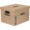 Smoothmove 15 in x 12 in x 10 in Moving Box, Kraft, Blue Printing, Kraft Corrugated Board, Double Wall, 32 ECT 7714203 - alternate 2