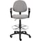 Boss Drafting Stool (B315-Gy) W/Footring And Loop Arms B1617-GY - alternate 4