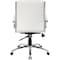 Boss Executive CaressoftPlus Chair with Metal Chrome Finish, Mid Back B9476-WT - alternate 6