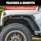 Aries Jeep JL Fender Liners, Frnt/Rear, 2500650 2500650 - alternate 4