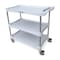 Lakeside Adjustable 3-Shelf Plastic Cart; 300 lb Capacity, 16-1/4"x28-3/4" 2509 - alternate 1
