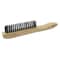 Weiler 1 in W Scratch Brush, 5 in L Handle, 1 in L Brush, Wood, 10 in L Overall 25100 - alternate 1