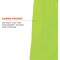 Ergodyne Hi-Visibility Rain Pants, Polyester, 31 1/2 in Inseam, Elastic Closure, Green, Size XL 8915 - alternate 6