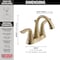 Delta Dual Handle Centerset Lavatory Faucet, 4" Mount, Champagne Bronze 3-hole 4" installation Hole 2538-CZMPU-DST - alternate 4